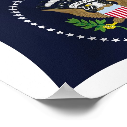 US Presidential Seal Flag Poster Print (Hoek)