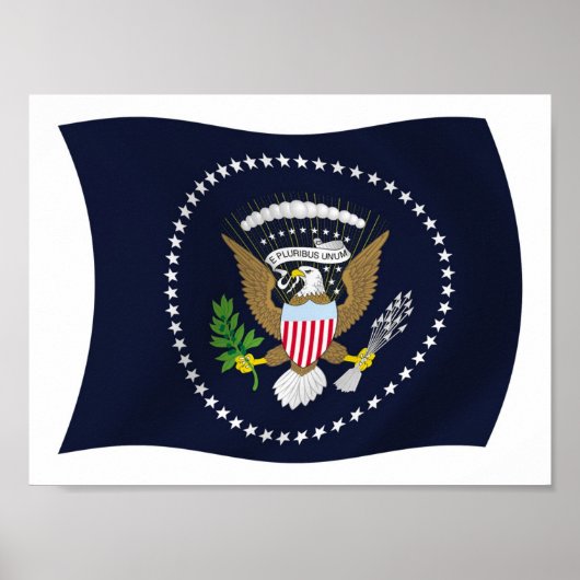 US Presidential Seal Flag Poster Print (Voorkant)