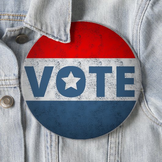 US Presidentsverkiezingen 2024 Stem Ronde Button 6,0 Cm (In situ)