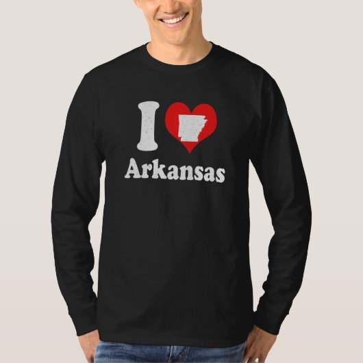 US Proud Citizen America Love State I Heart Arkans T-shirt (Voorkant)