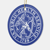 US Public Health Service kerstdecoration Keramisch Ornament (Links)
