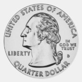 US Quarter Sticker (Voorkant)