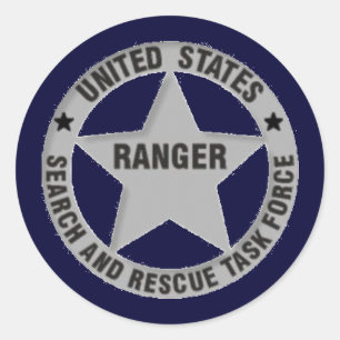US Ranger Search & Rescue Task Force Ronde Sticker