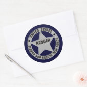 US Ranger Search & Rescue Task Force Ronde Sticker (Envelop)