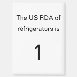 US RDA Minimalist Refrigerator Magneet