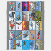 US RESCUE AVIATION "MONTAGE" FLEECE DEKEN (Voorkant)