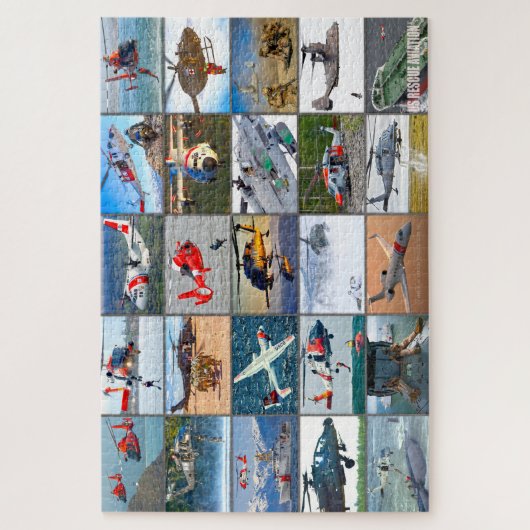 US RESCUE AVIATION "MONTAGE" LEGPUZZEL (Verticaal)