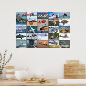 US RESCUE AVIATION "MONTAGE" POSTER (Keuken)