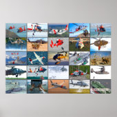 US RESCUE AVIATION "MONTAGE" POSTER (Voorkant)