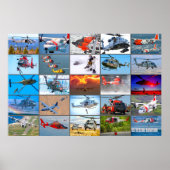 US RESCUE AVIATION "MONTAGE" POSTER (Voorkant)