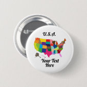 US Round Button (Voorkant /achterkant)