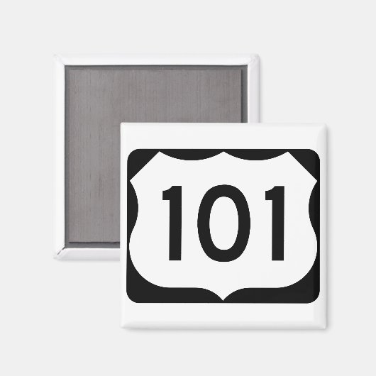 US Route 101 Teken Magneet (Voorkant / Achterkant)