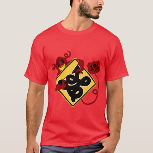 US Route 191 Devils Highway Oversized vertaling T-shirt (Voorkant)