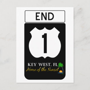 US Route 1 Road Sign Briefkaart