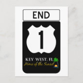 US Route 1 Road Sign Briefkaart (Voorkant)