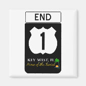 US Route 1 Road Sign Magneet (Voorkant)