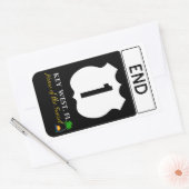 US Route 1 Road Sign Rechthoekige Sticker (Envelop)