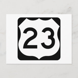 US Route 23 Sign Briefkaart