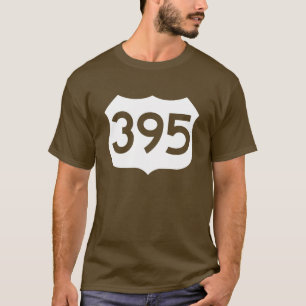 US Route 395 Sign T-shirt