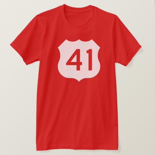US Route 41 Sign T-shirt (Design voorkant)