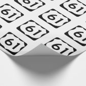 US Route 61 Sign Cadeaupapier (Hoek)