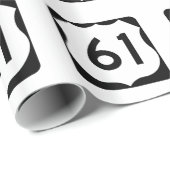 US Route 61 Sign Cadeaupapier (Rol Hoek)