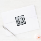 US Route 63 Stickers voor verkeersborden (Envelop)