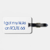 US ROUTE 66 Alle 8 Borden van de Staten van de Van Bagagelabel (Achterkant horizontaal)