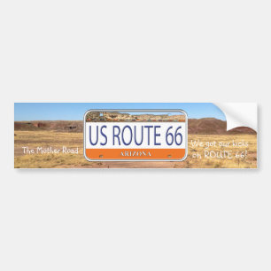 US ROUTE 66 ARIZONA Vanity Bord Bumpersticker