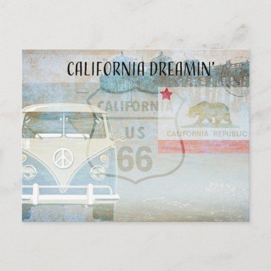 US Route 66 California Briefkaart (Voorkant)