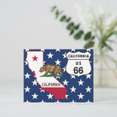 US Route 66 California briefkaart (Staand voorkant)