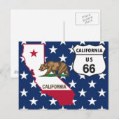 US Route 66 California briefkaart (Voorkant / Achterkant)