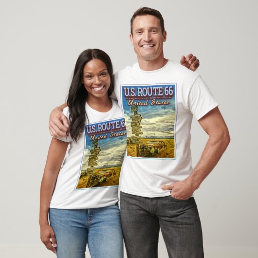 US ROUTE 66 - DE MEEST VASTE WEGEN IN DE VS T-SHIRT (Unisex)