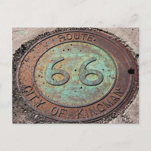 US Route 66 Kingman Arizona Briefkaart (Voorkant)