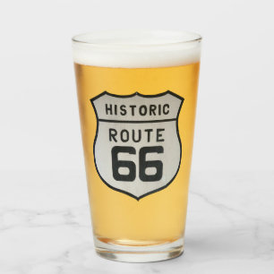 US Route 66 Pint Drink glas