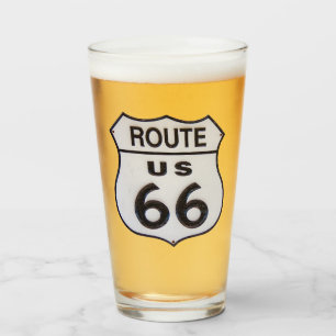 US Route 66 Pint Drink glas