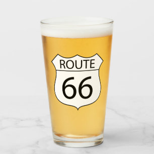 US Route 66 Pint Drink glas