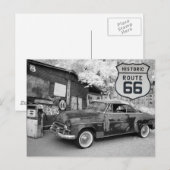 US Route 66 Reisfoto briefkaart (Voorkant / Achterkant)