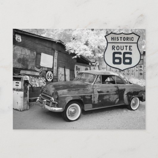 US Route 66 Reisfoto briefkaart (Voorkant)