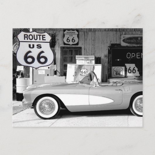 US Route 66 Reisfoto briefkaart (Voorkant)