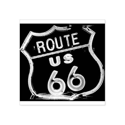 US route 66 rubber stempel (Afrduk)