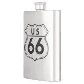 US Route 66 Steel Liquor Classic Flask Heupfles (Links)
