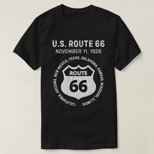 US Route 66 T-shirt (Design voorkant)