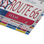 US Route 66 Texas License Bord Snijplank (Hoek)