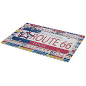 US Route 66 Texas License Bord Snijplank (Hoek)