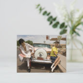 US Route 66 Travel Briefkaart (Staand voorkant)