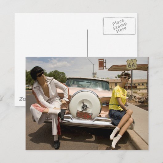 US Route 66 Travel Briefkaart (Voorkant / Achterkant)