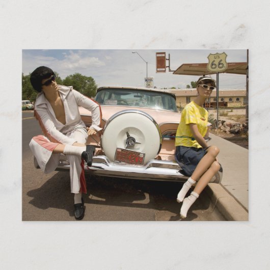 US Route 66 Travel Briefkaart (Voorkant)