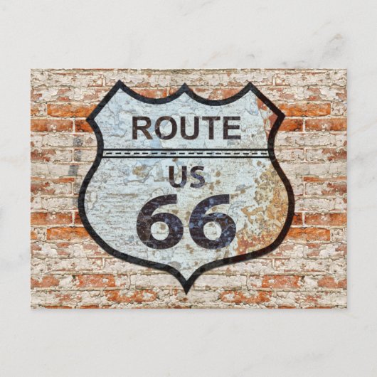 US Route 66 Travel Briefkaart (Voorkant)