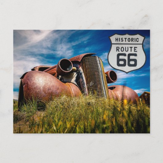 US Route 66 Travel Briefkaart (Voorkant)